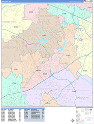 High Point Wall Map Color Cast Style 2026